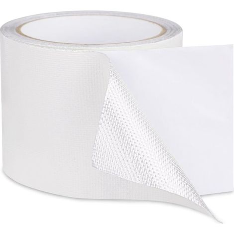 Ruban adhésif de réparation imperméable 8 cm x 2 m – Film d'aluminium et fibre de verre – Résistant aux intempéries et à la déchirure (1/5)