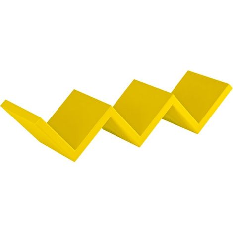 Estante de pared de salón estante de diseño moderno decorativo Saetta - Amarillo (1/4)
