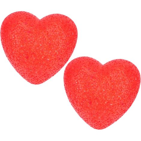 Lot de 2 Veilleuses LED de Cœur Rouge 8 CM Lampes Décoratives Romantiques pour Table de Chevet et Décoration Saint-Valentin Lumière Douce pour Ambiance Chaleureuse et Présent (1/5)