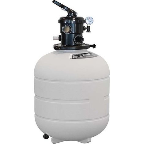 Filtro per piscina Millennium, Ø 380 mm - uscite 1½'', valvola selettrice superiore inclusa.