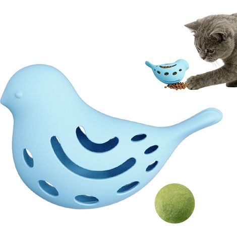 Distributeur de friandises à mâcher pour Chat, Jouet avec Boule de Menthe, Puzzle Alimentaire pour la Relaxation et l ' Engagement en intérieur, Puzzle Alimentaire sensoriel (1/5)