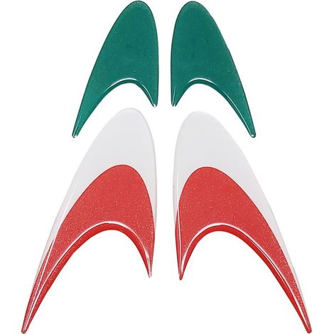 Fregi Adesivi 3D Racing Wing - Colore: TRICOLORE