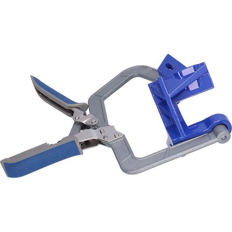 Étau d'angle 90° pour menuiserie avec poignée réglable rapide - Accessoire de bricolage