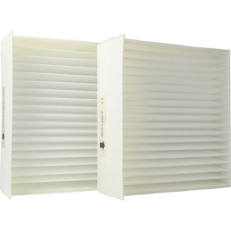 vhbw Filterset kompatibel mit Paul Climos 200, F 200 Basic, F 200 Lüftungsgerät - Luftfilter M5 / F7 (2 Stück), 17 x 17 x 4,5 cm, Weiß