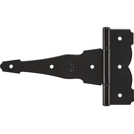 Charnière décorative en T Noir 20,3 cm