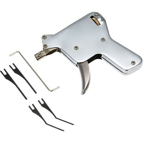 Lot de 5 outils de réparation de cadenas robuste, pince à saut puissante et clé de tension incluse. (1/4)