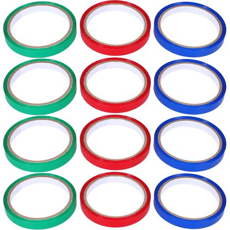 18 Rouleaux Recharge de Ruban Adhésif Alimentaire en Pvc 12mm X 27m pour Emballage Fruits et Légumes, et Adapté aux Supermarchés et Transports (1/5)