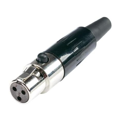 HICON MINIATUR-XLR-STECKVERBINDER BUCHSE, GERADE POLZAHL: 3 ARGENTO HI-XMCF3 1 ST.