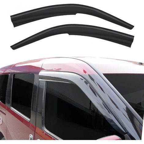 Déflecteurs de Vent Pluie d'air Compatible avec Renault Kangoo 1998-2007 Acrylique Noir 2X