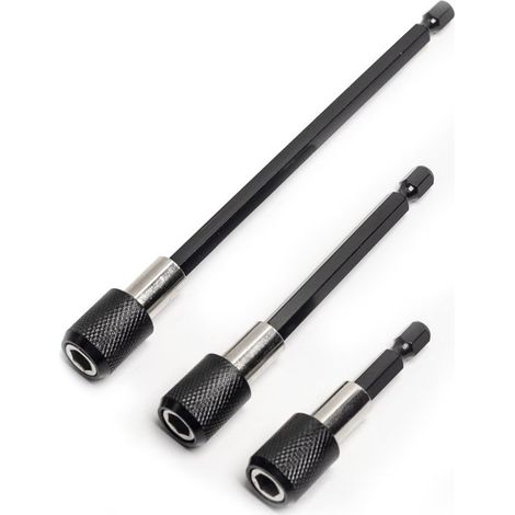 Mandrins de perceuse à changement rapide, rallonges magnétiques pour perceuse, mandrins pour clés à douille 1/4", adaptateurs de mandrin, jeux de forets à queue hexagonale