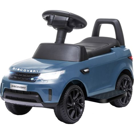 Voiture électrique pour enfants 6V, Land Rover, mode propulsion/poussée, phares, musique, bleu clair (1/5)