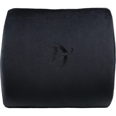 Oreiller soutien lombaire Arozzi noir mousse mémoire 33x32 cm