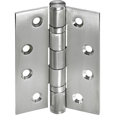 Hettich Türscharnier 100 x 75 x 3 mm, gebürstet Türscharnier