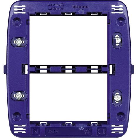 Support à vis pour plaques Livinglight 3+3 modules BTICINO LN4726