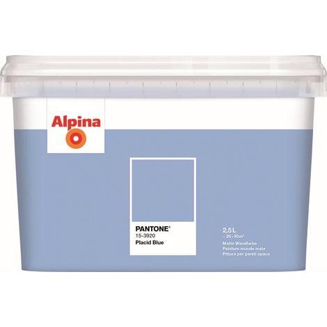 Alpina Wandfarbe Pantone matt placid blue 2,5 L Wandfarbe