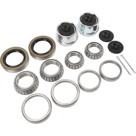 2 jeux de roulements de moyeu de roue d'essieu de remorque L68149 L44649 pour essieux de remorque de 1‑1/16 po à 1‑3/8 po, 3500 lb (1/4)