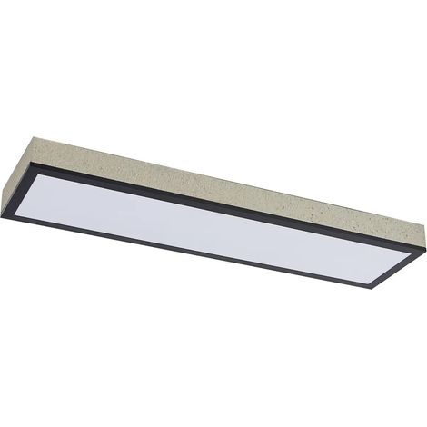 [GEBRAUCHT] B-Ware Lindby Led Panel Deckenleuchte Leuchte Laviona Cct Dimmbar Schwarz Grau 80 Cm
