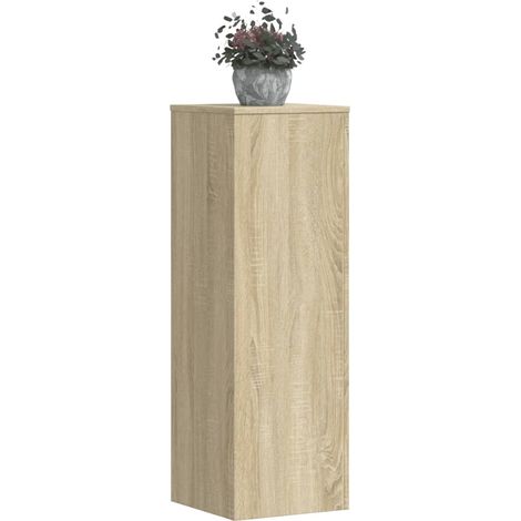 Pflanzenständer 2 Stk. Sonoma-Eiche 33x33x100 cm Holzwerkstoff