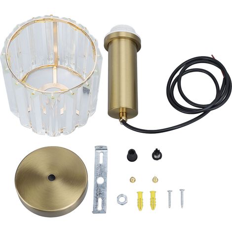 Ortviai Suspension en Cristal Moderne Or Doré avec Hauteur Réglable – Éclairage d’Îlot pour Cuisine, Salle à Manger ou Chambre