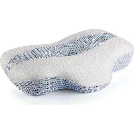 Oreiller orthopédique en mousse à mémoire de forme, oreiller cervical ergonomique amovible, oreiller de soutien cervical (1/5)