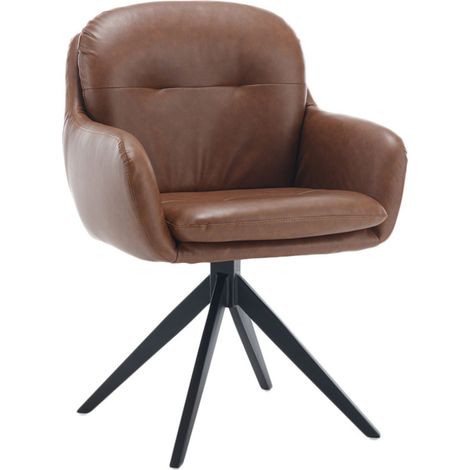 Wahson Office Chairs – Chaise de bureau moderne pivotante 360° – Cuir PU imperméable – Base en métal – Confort optimal pour espace de travail (1/5)