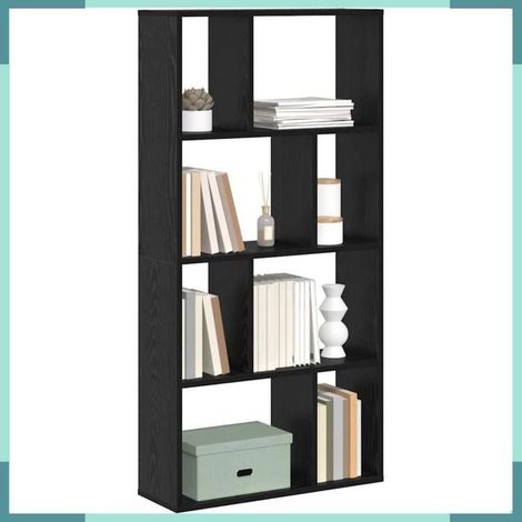 Bibliothèque - 869255 - Chêne noir - 72 x 20 x 102,5 cm - 8 étagères (1/5)