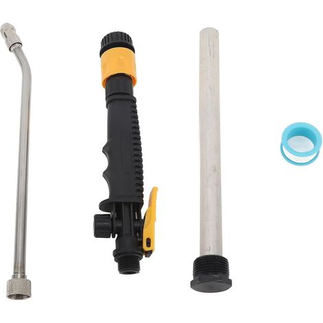 19.88 Inches Garden Watering Wand, Head Hose G3/4 Female Thread Adjustable Wand Stainless Steel Garden Hose Nozzle (1/5)