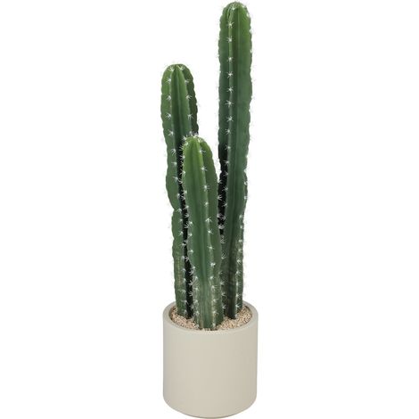 Cactus artificiel 95 cm pot réaliste vert maison bureau