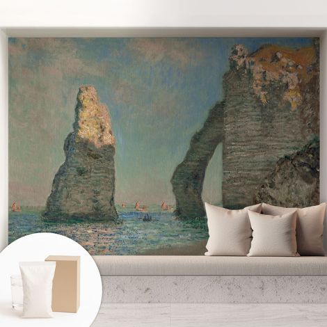 Papier peint intissé mural avec imprimé pour décoration pour salon pour chambre à coucher pour entrée Paysage rocheux 208x146 cm (1/5)