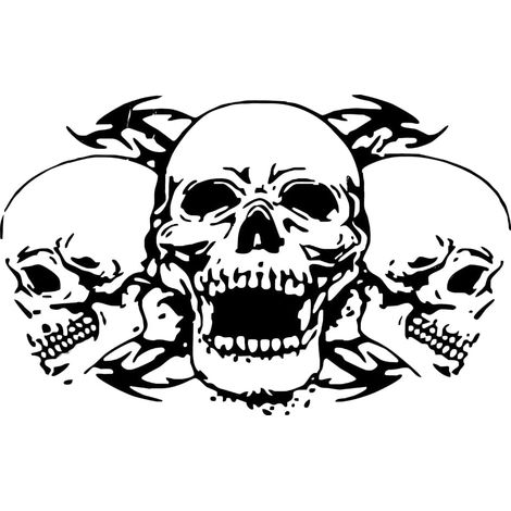 Totenkopf-Motorhaubenaufkleber, selbstklebende Vinyl-Grafikaufkleber für Auto/LKW, universelle Aufkleber für die Motorhaube, Karosserieseite und Heckscheibe
