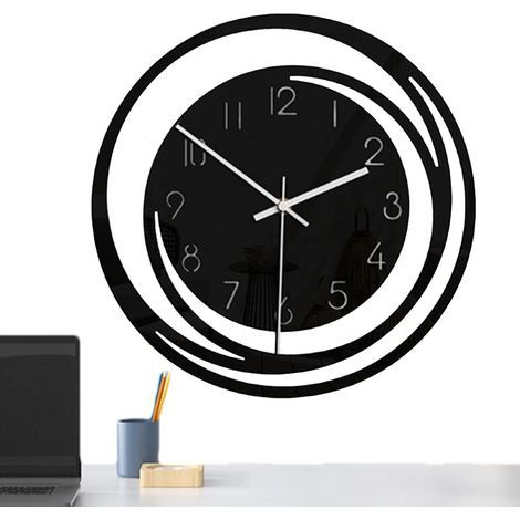 Wall Clock, Modern Home Clock, Creative Wall Clock, Simple Living Room Clock, Fashionable Wall Hanging Clock, Contemporary Wall Clock, Minimalist Home Clock, Stylish Wall Clock (1/5)