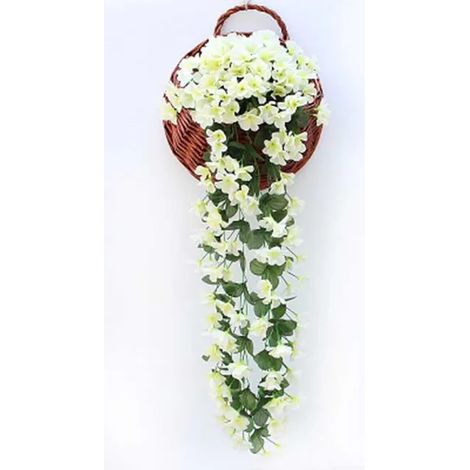 Fleur violette artificielle pour décoration de fête, simulation de la Saint-Valentin, décoration murale de mariage, fleur d'orchidée artificielle (1/5)