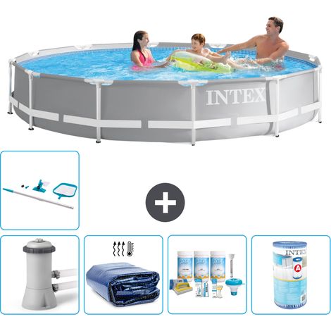 Intex Piscine Prism Frame Ronde - 366x76 cm - 6-pièces S42073 (1/3)