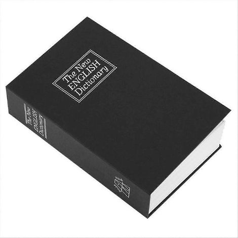 Coffre-fort à livres avec serrure à combinaison, boîte de verrouillage métallique (L)