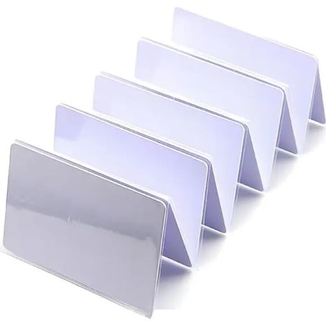 10 Carte vierge RFID, T5577 réinscriptible 125 kHz, Contrôle d'accès, Blanc standard (1/5)