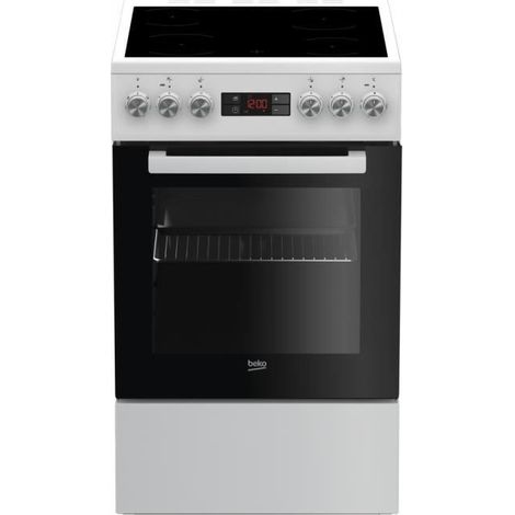Beko FSM 57300 GW cuisinière vitrocéramique blanche 55L (1/2)
