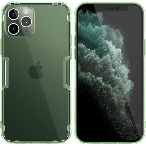 Custodia Nillkin Nature in TPU - Custodia per Apple iPhone 12 Pro Max (Verde scuro) (1/5)