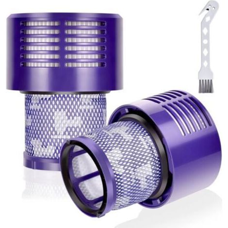 2 Pack Filtre pour Dyson V10 SV12 Series, V10 Filtre Compatible pour Dyson Cyclone V10 Absolute, Animal, Total Clean,Motorhead Aspirateur sans Fil Remplacer DY-969082-01 (1/5)