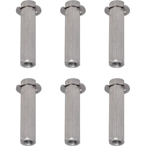 Lot de 10 unités, tige hexagonale en acier inoxydable de 8 mm de diamètre avec gorge pour circlip, compatible avec Gobilda et Tetrix (24/32/40 mm). 4106-4008-0240 (1/5)
