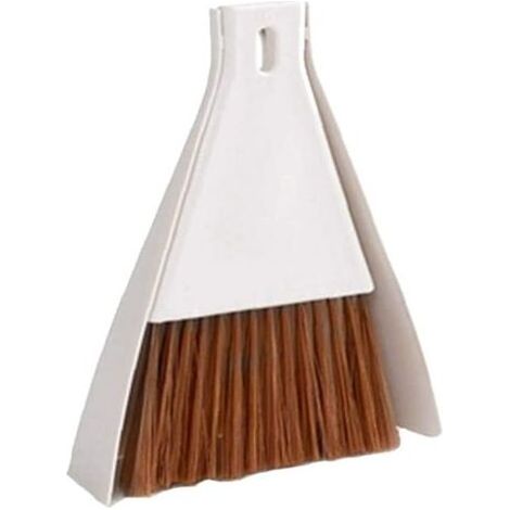 1set Mini Pelle Ensembles Brosse, Nettoyage Balayette pour La Table, Bureau, Counertop, Clavier, Voiture, Camping (Beige) (1/5)
