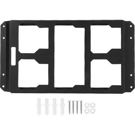 Mounting plate for Milwaukee Packout toolbox – High-strength electro-coated metal, wall and floor mounting (1/5)