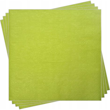 Servilletas de 3 capas, 20 unidades, verde lima (1/3)
