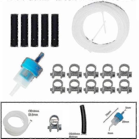 Kits de tuyau de carburant avec filtre et collier de serrage de 4 m pour chauffage diesel Webasto Eberspacher (1/5)
