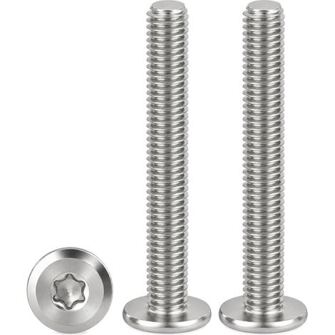 20 Pièces Vis Torx Inox MéCaniques M5x55mm à Tête Plate (1/5)
