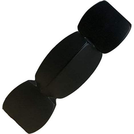 Vase en forme de racine de lotus, ingénieux vase décoratif en céramique de couleur unie pour salon, chambre ou bureau, noir, petit modèle (1/5)