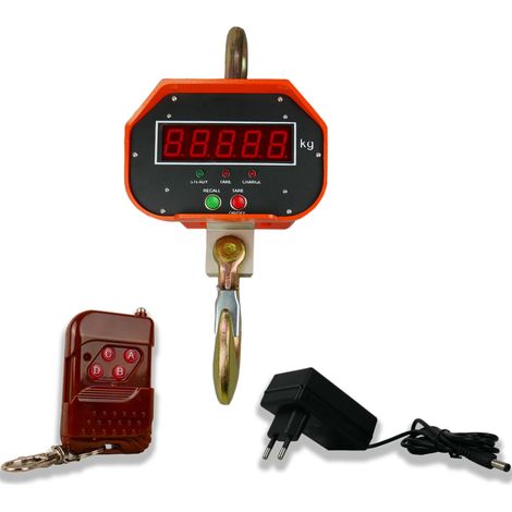 Balanza industrial electrónica de 5 toneladas, con gancho para colgar, capacidad de 5000 kg, wagPRO H5000 (1/5)