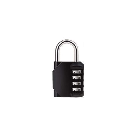 Verrou à combinaison chiffres Cadenas antirouille, Cadenas de sécurité, Mental et en acier plaqué, résiste aux intempéries Motif pour l'école Gym Locker (1/5)