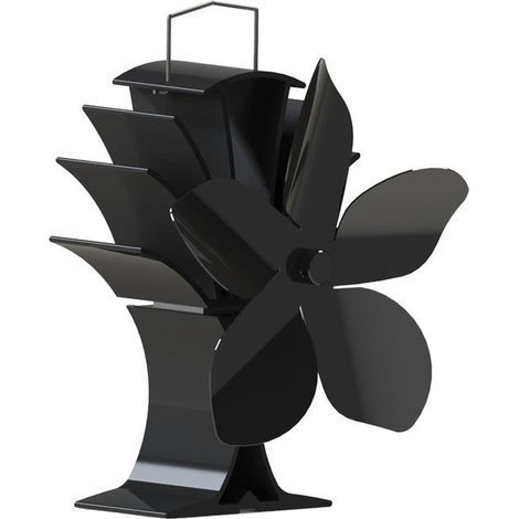 Ventilateur pour une meilleure répartition de la chaleur 5 pales Noir (1/3)