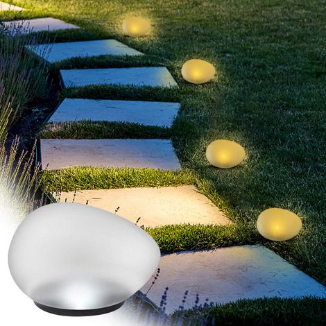 Lampadaire Solaire Jardin - Projecteur à Effet Ondulation - Éclairage Extérieur pour Patio ou Allée - 1 Pièce (1/5)