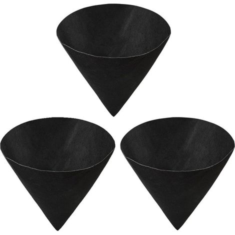 Lot de 3 doublures coniques en feutre pour paniers suspendus (1/3)